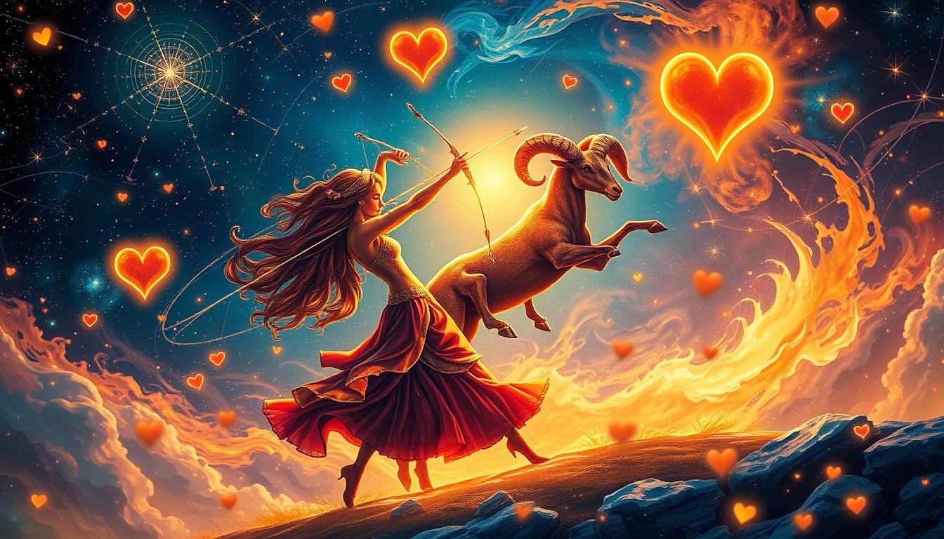 Compatibilidad amorosa entre Sagitario y Aries